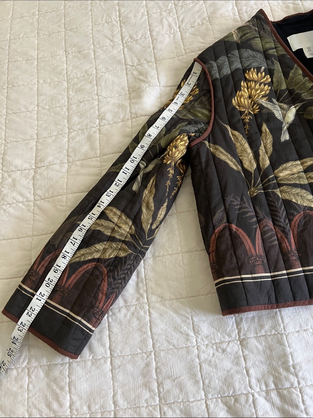 H&M Floral Hummingbird Quilted Jacket - Picture 5 of 10